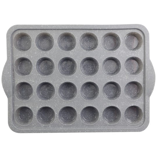 24-Cavity Metal Reinforced Silicone Mini Muffin Pan by Celebrate It&#x2122;